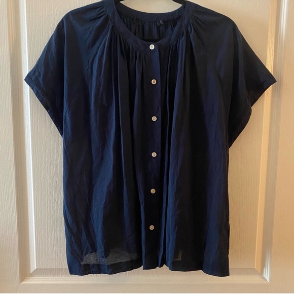 JENNI KAYNE Willow Blouse in Dark Blue - XL - Picture 2 of 13